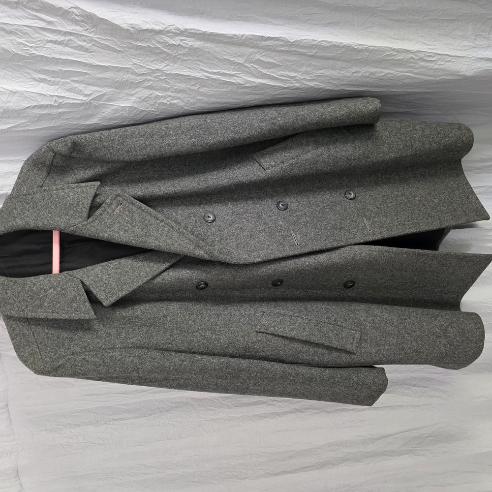 Bruce Hunt Men's Gray Double-Breasted Coat